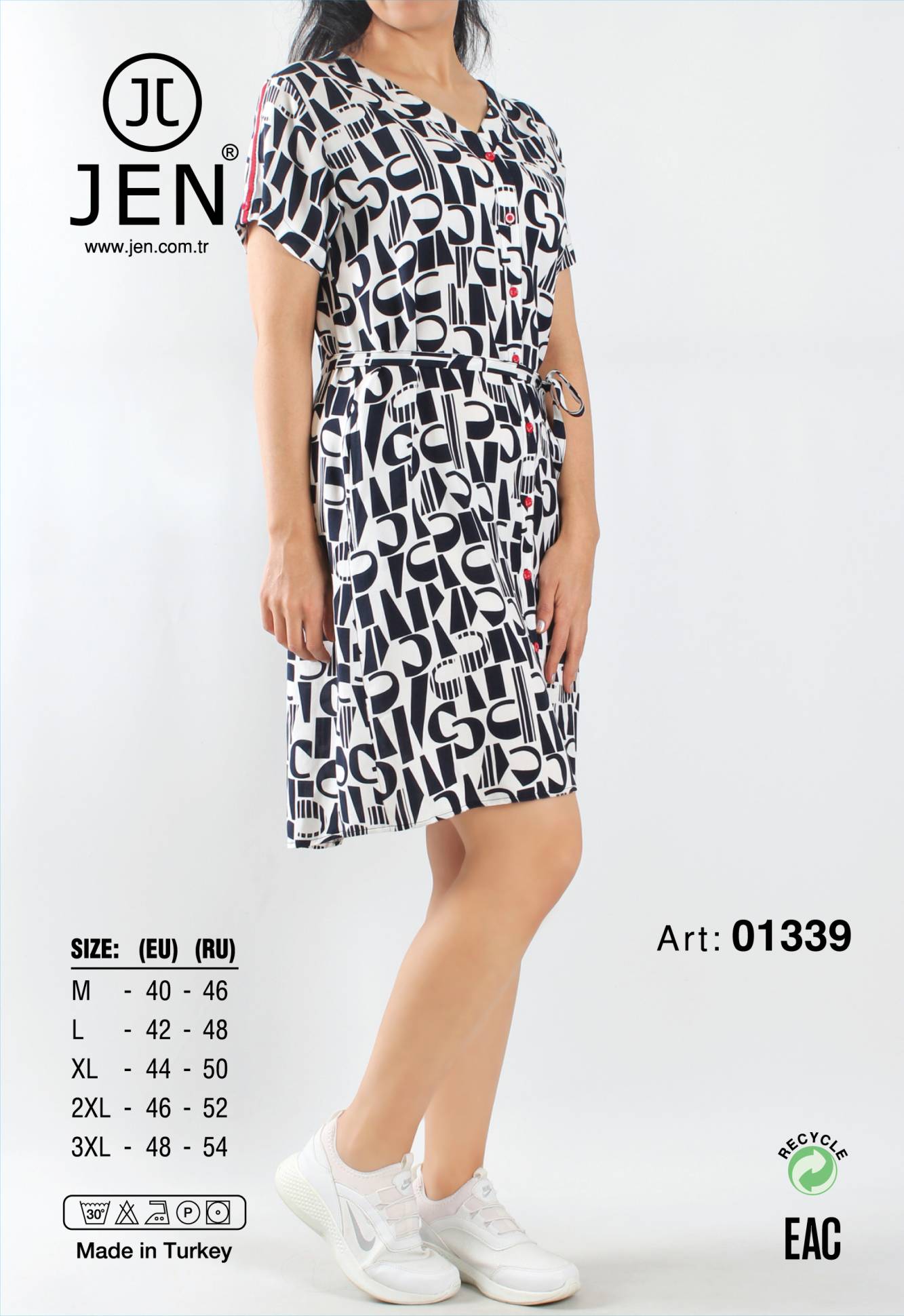 Jen 01339 халат L, 2XL, 3XL