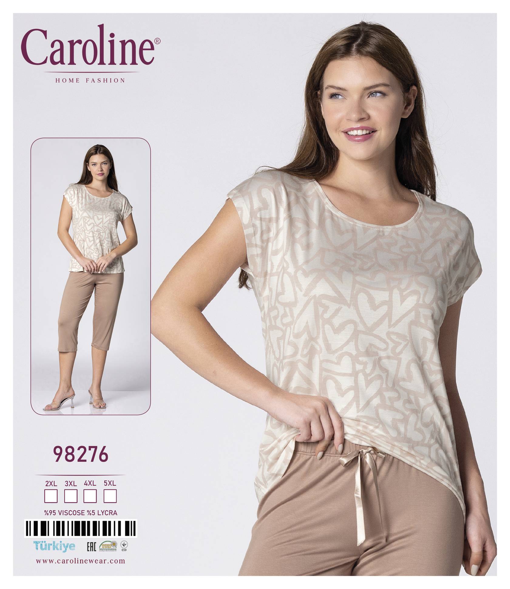 Caroline 98276 пижама 4XL