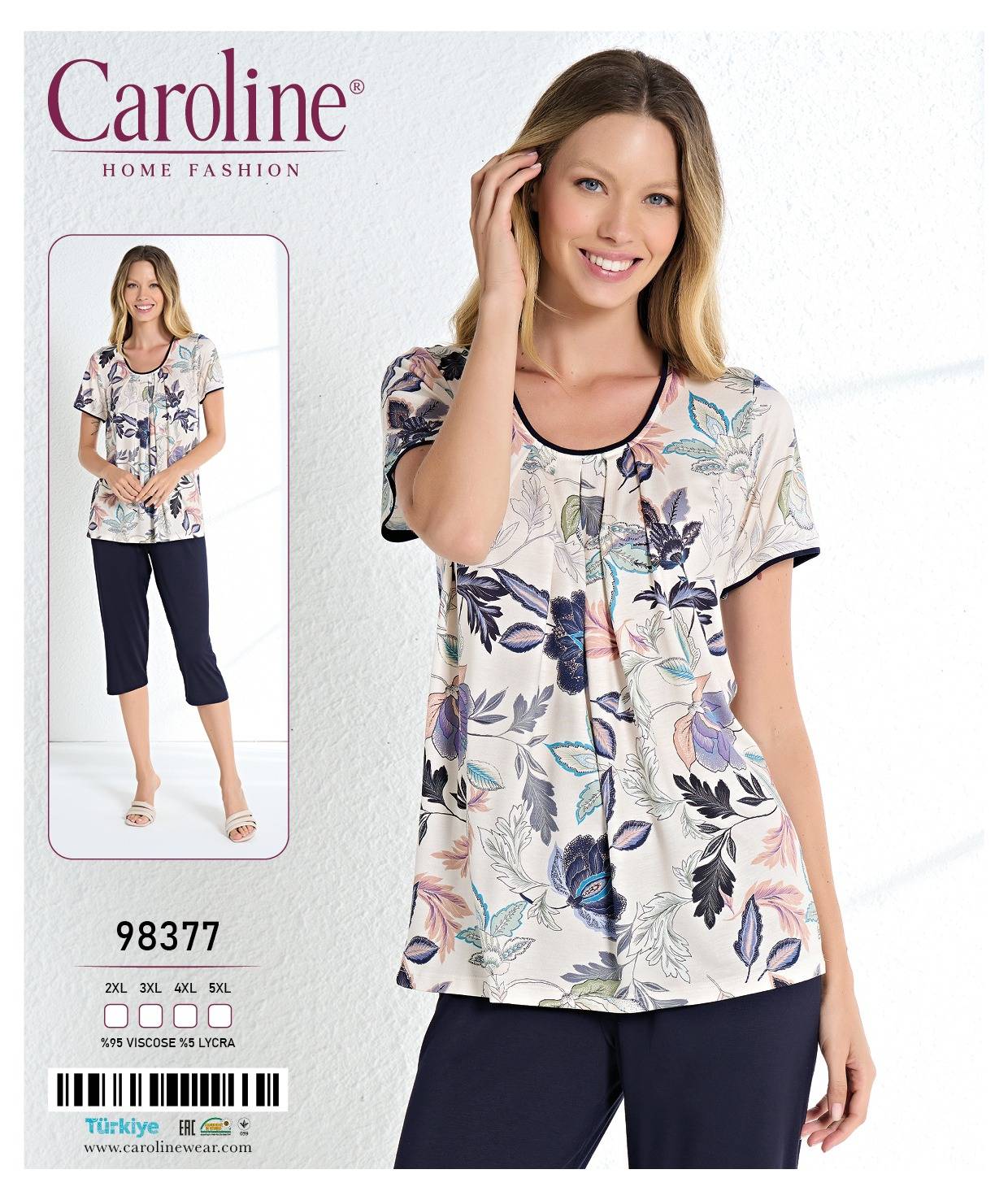 Caroline 98377 пижама 2XL, 3XL, 4XL, 5XL