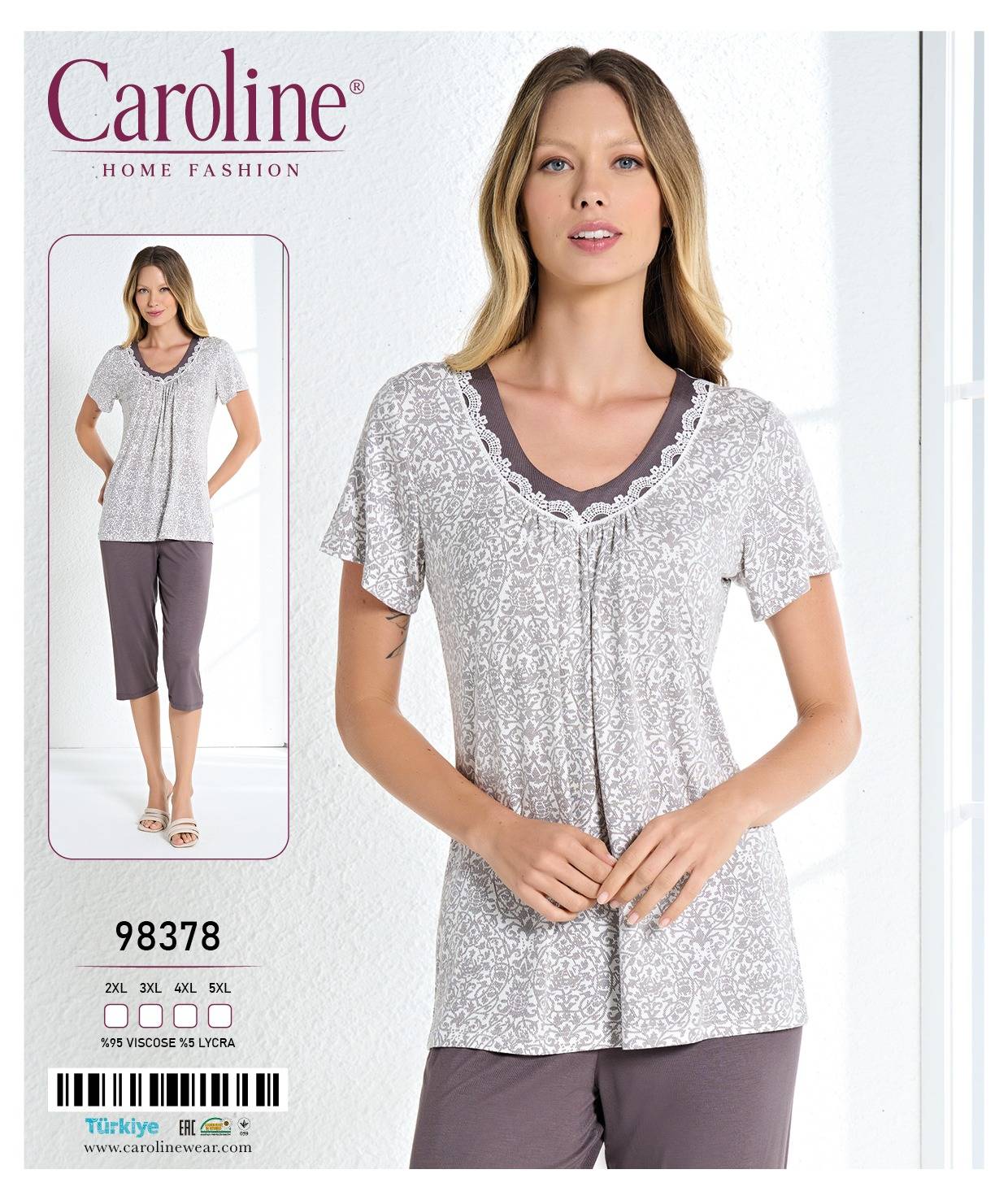 Caroline 98378 пижама 2XL, 3XL, 4XL, 5XL