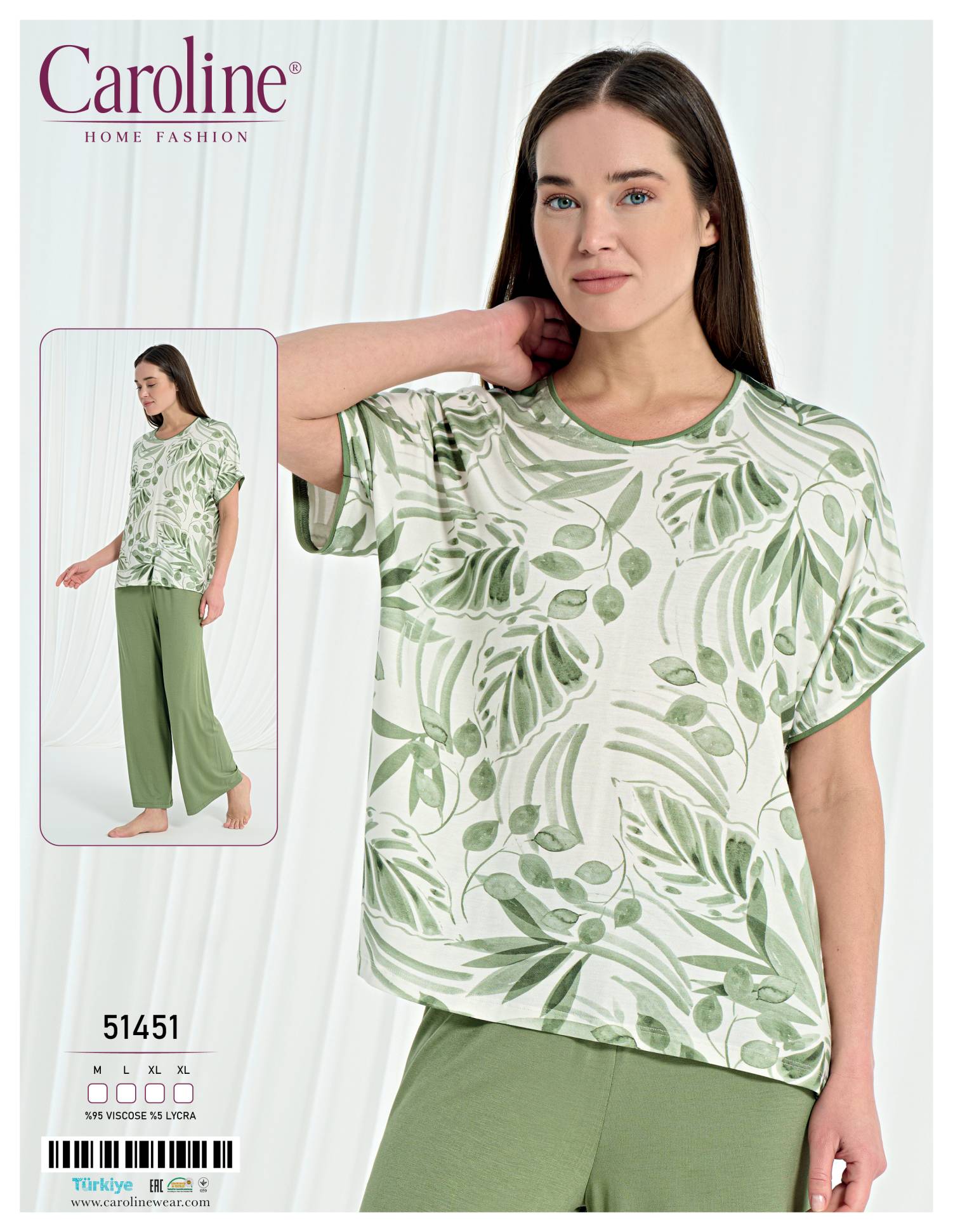 Caroline 51451 пижама M, L, XL, XL