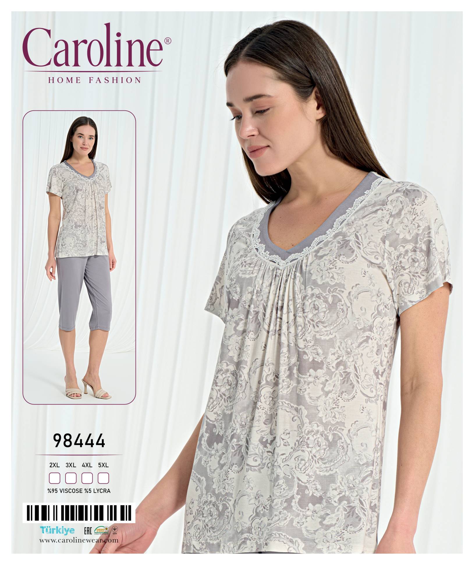Caroline 98444 пижама 2XL, 3XL, 4XL, 5XL