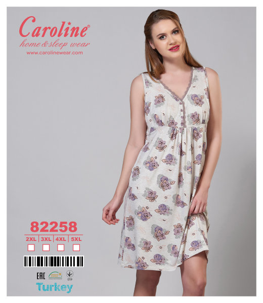 Caroline 82258 ночная рубашка 3XL
