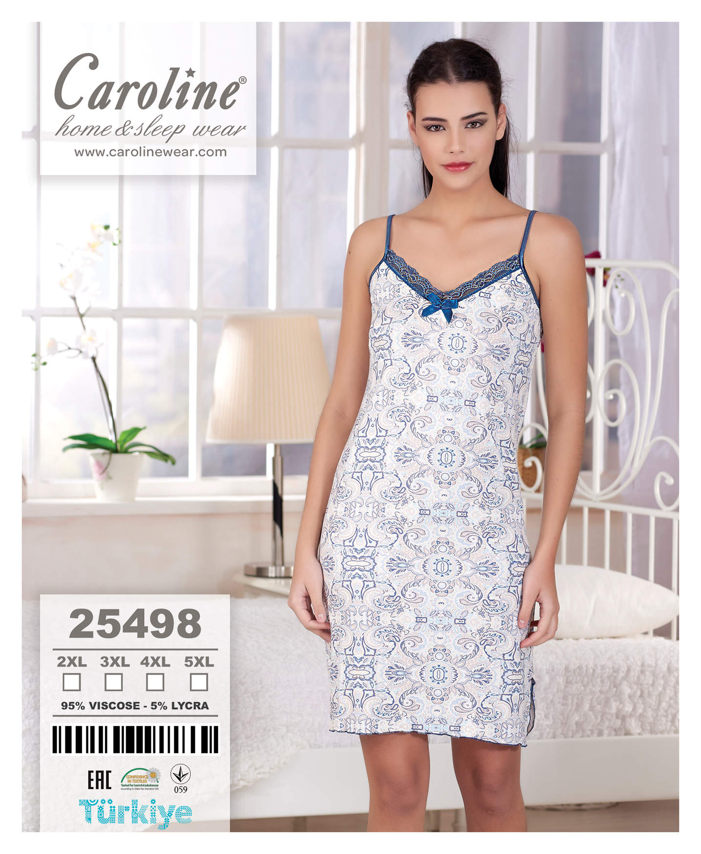Caroline 25498 ночная рубашка 2XL