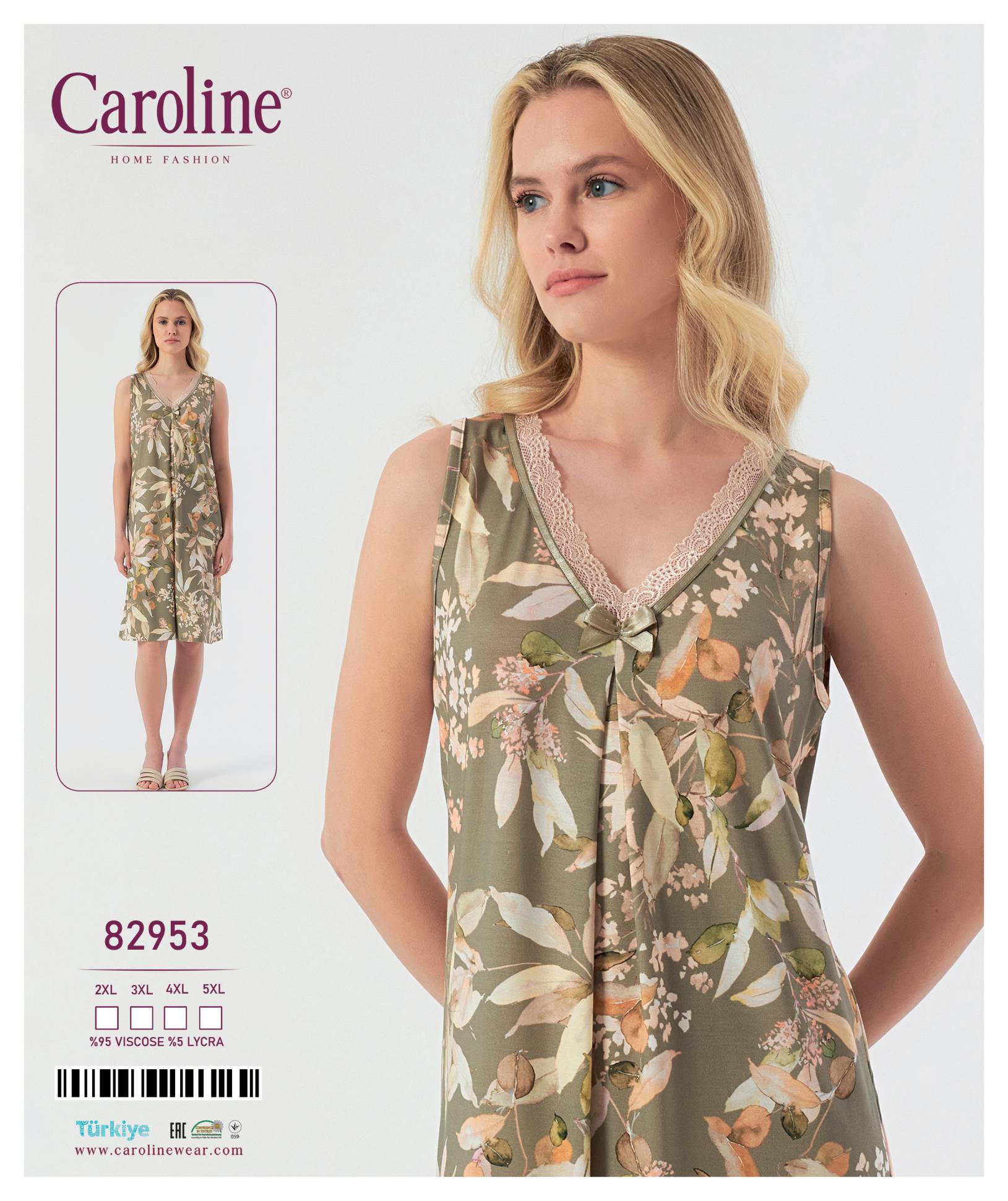 Caroline 82953 ночная рубашка 4XL