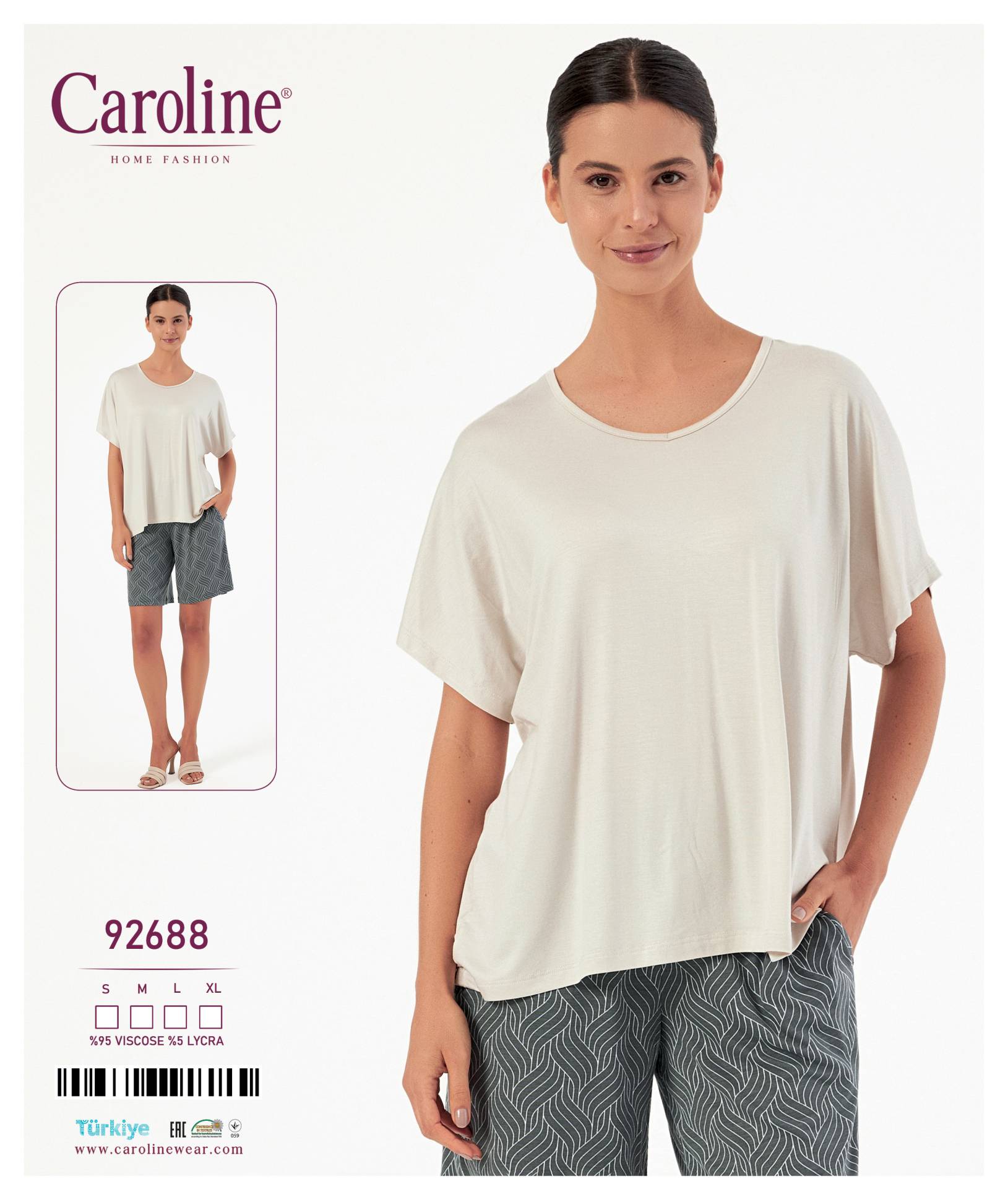 Caroline 92688 пижама S, M, L, XL