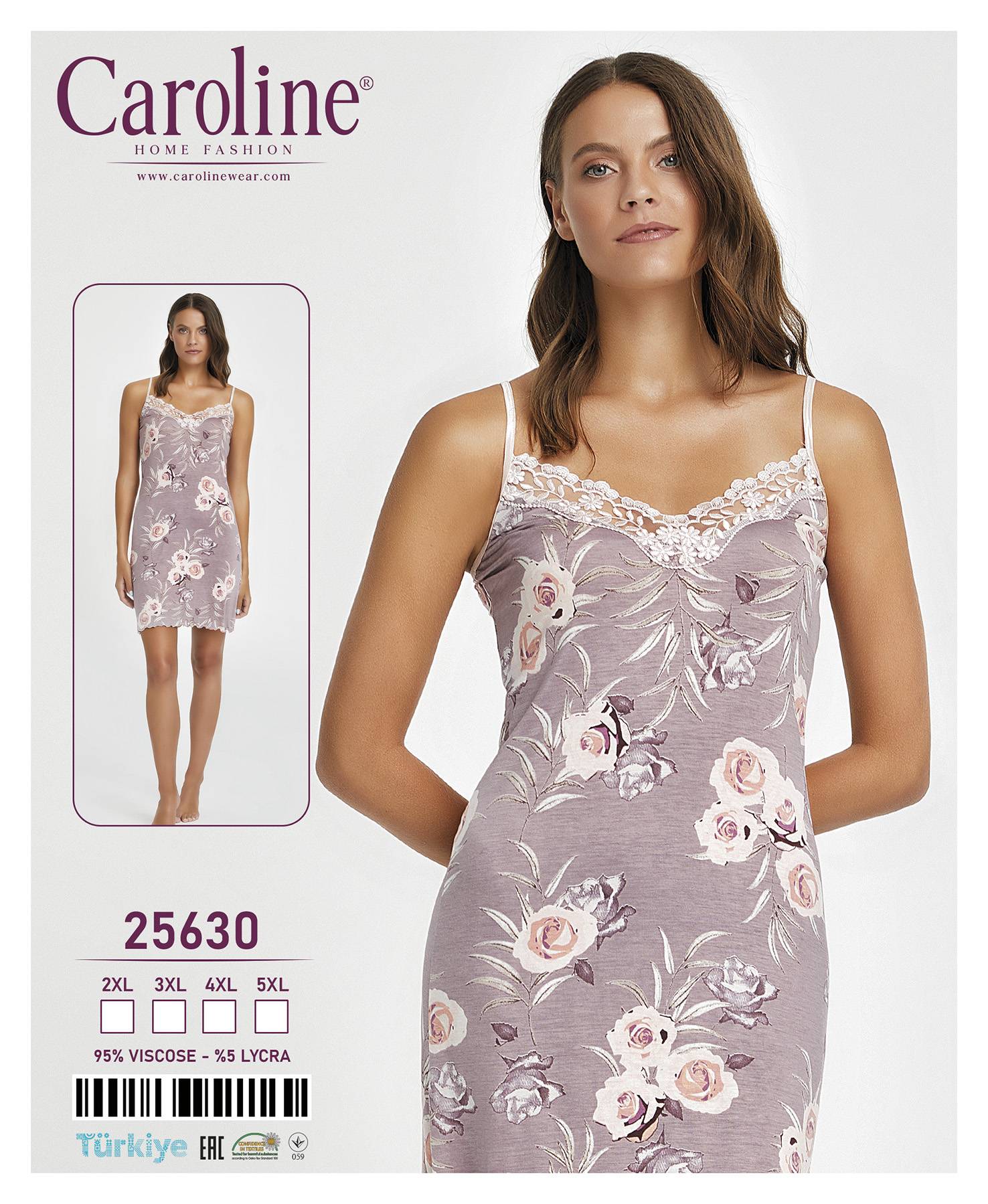 Caroline 25630 ночная рубашка 4XL
