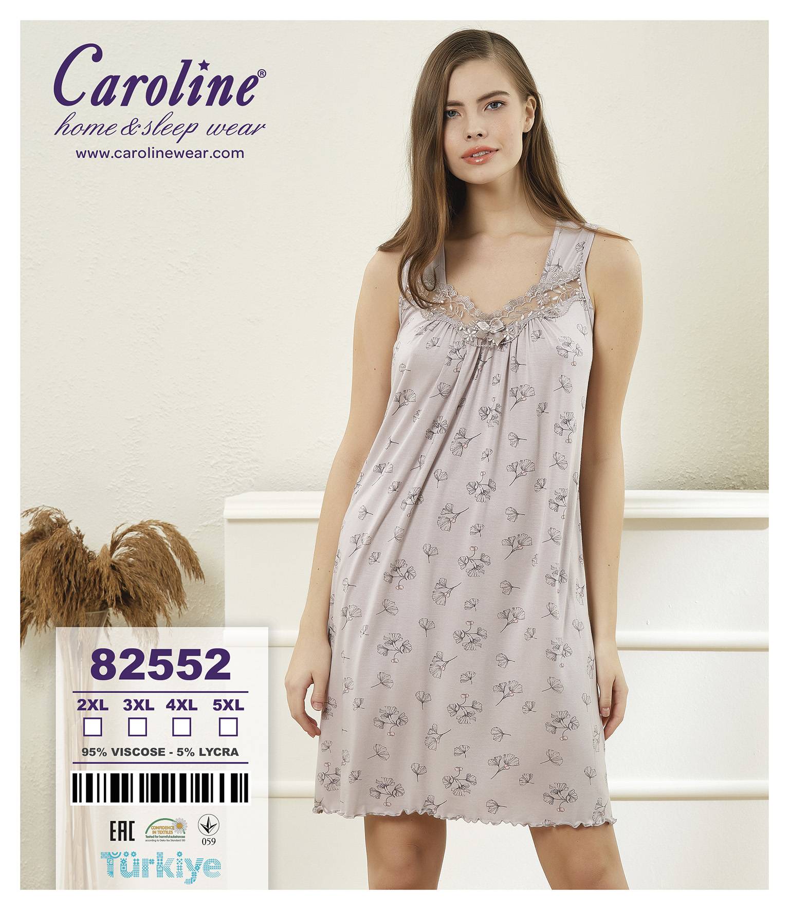 Caroline 82552 ночная рубашка 4XL