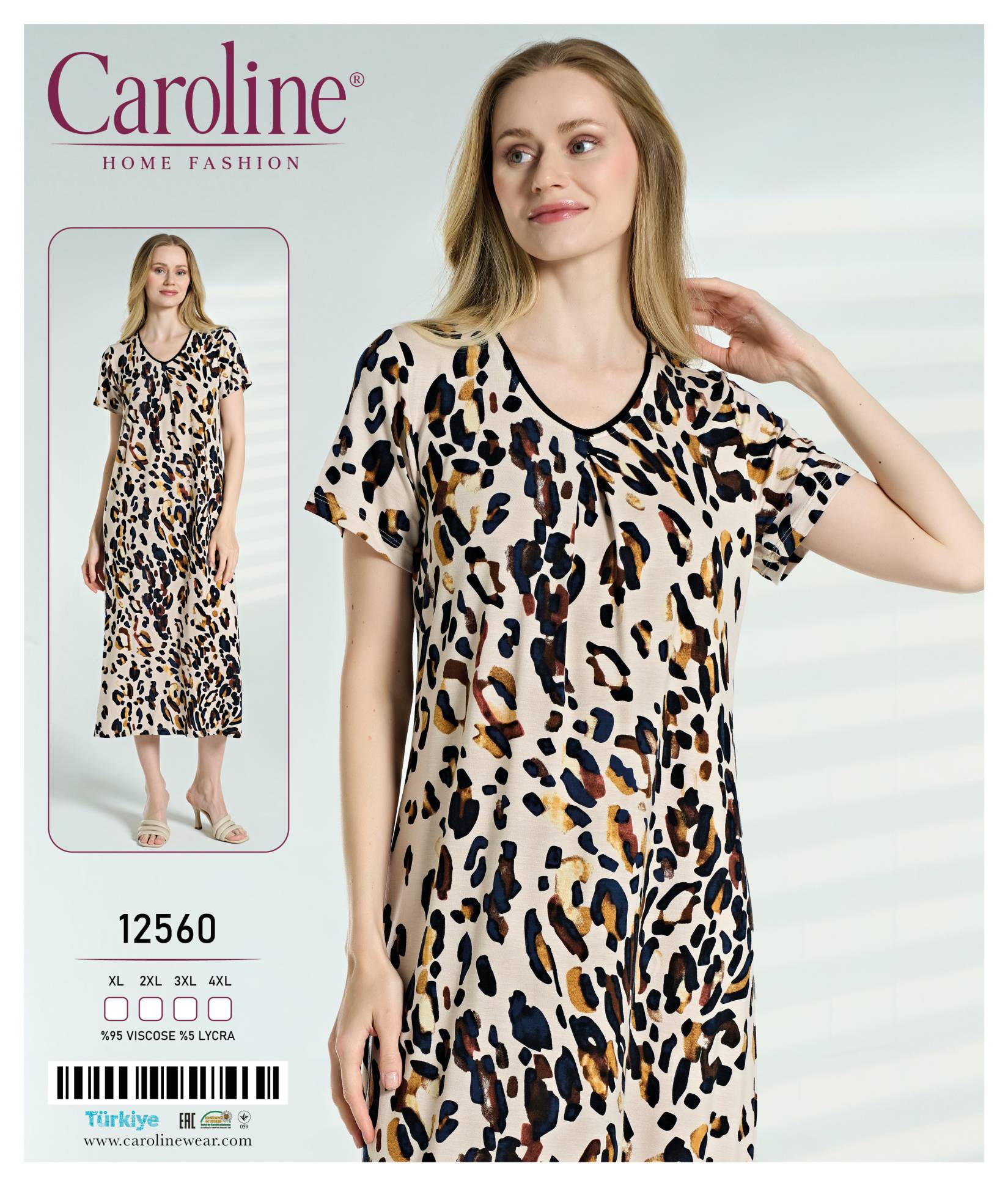 Caroline 12560 ночная рубашка XL, 2XL