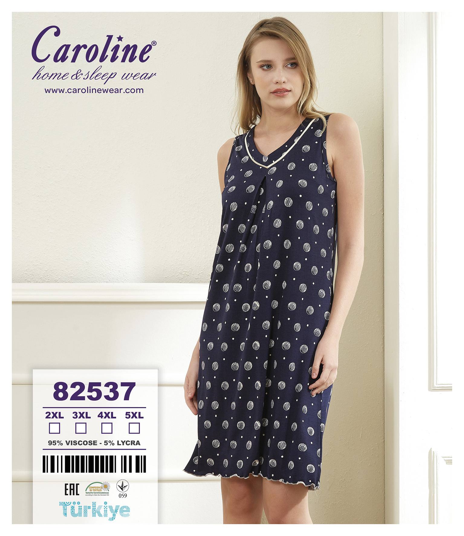 Caroline 82537 ночная рубашка 4XL