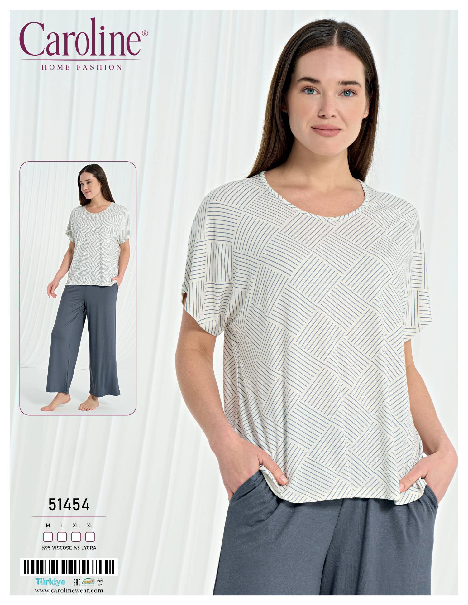 Caroline 51454 пижама M, L, XL, XL