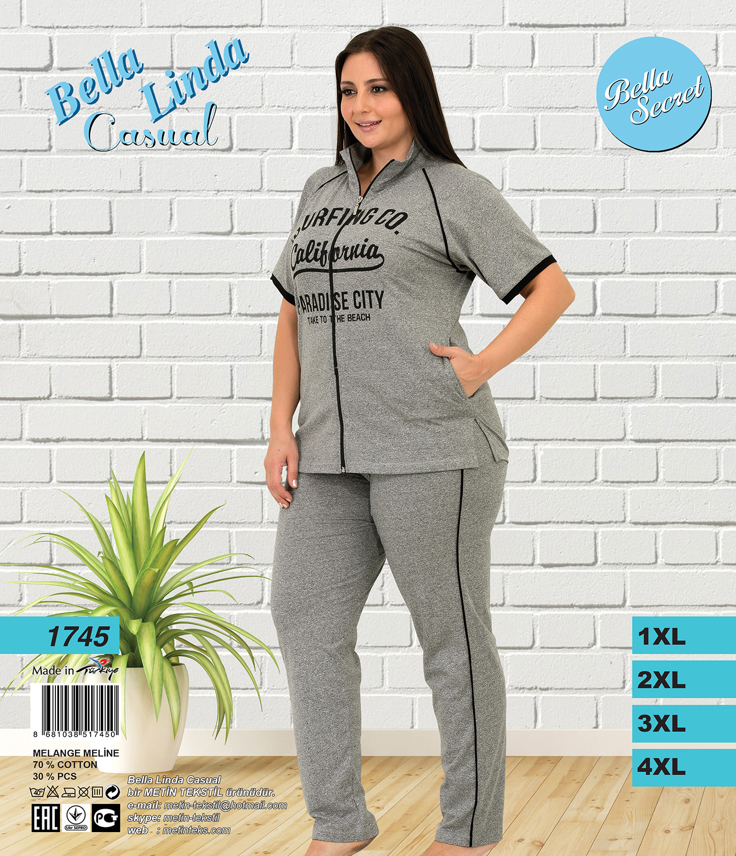 Metin 1745 костюм 1XL, 2XL, 3XL, 4XL