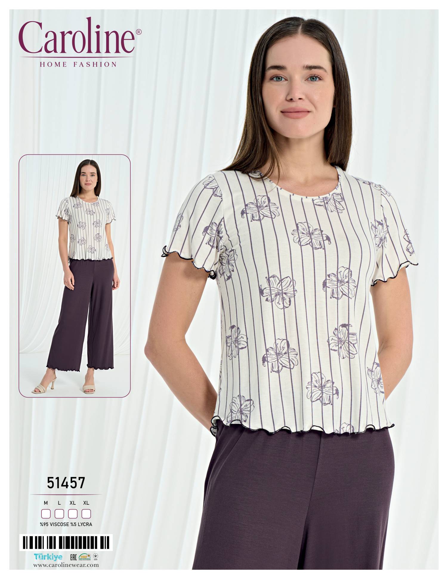 Caroline 51457 пижама M, L, XL, XL