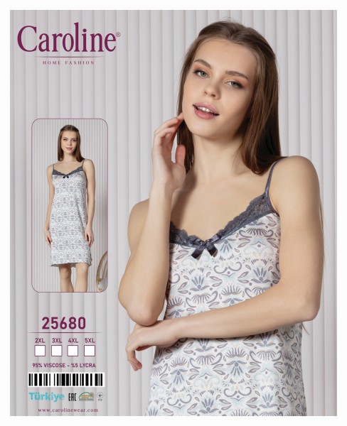 Caroline 25680 ночная рубашка 2XL, 3XL, 4XL, 5XL