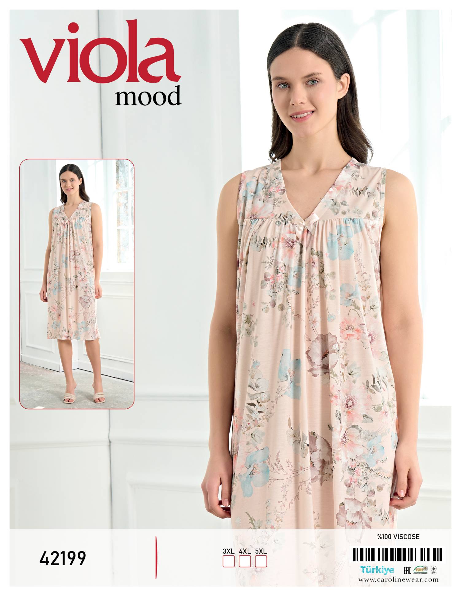 Viola 42199 ночная рубашка 3XL