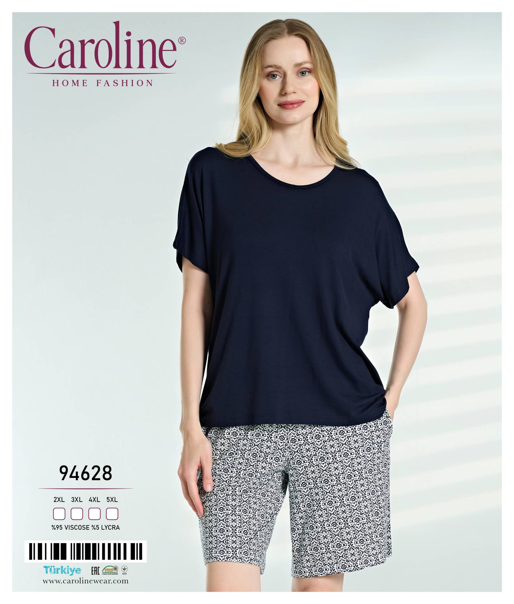 Caroline 94628 пижама 2XL, 3XL, 4XL, 5XL