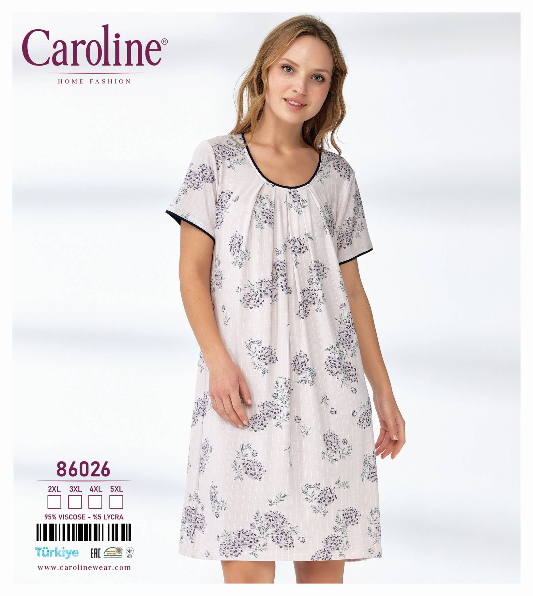 Caroline 86026 ночная рубашка 3XL, 4XL