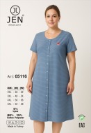 Jen 05116 халат 2XL, 3XL, 4XL, 5XL