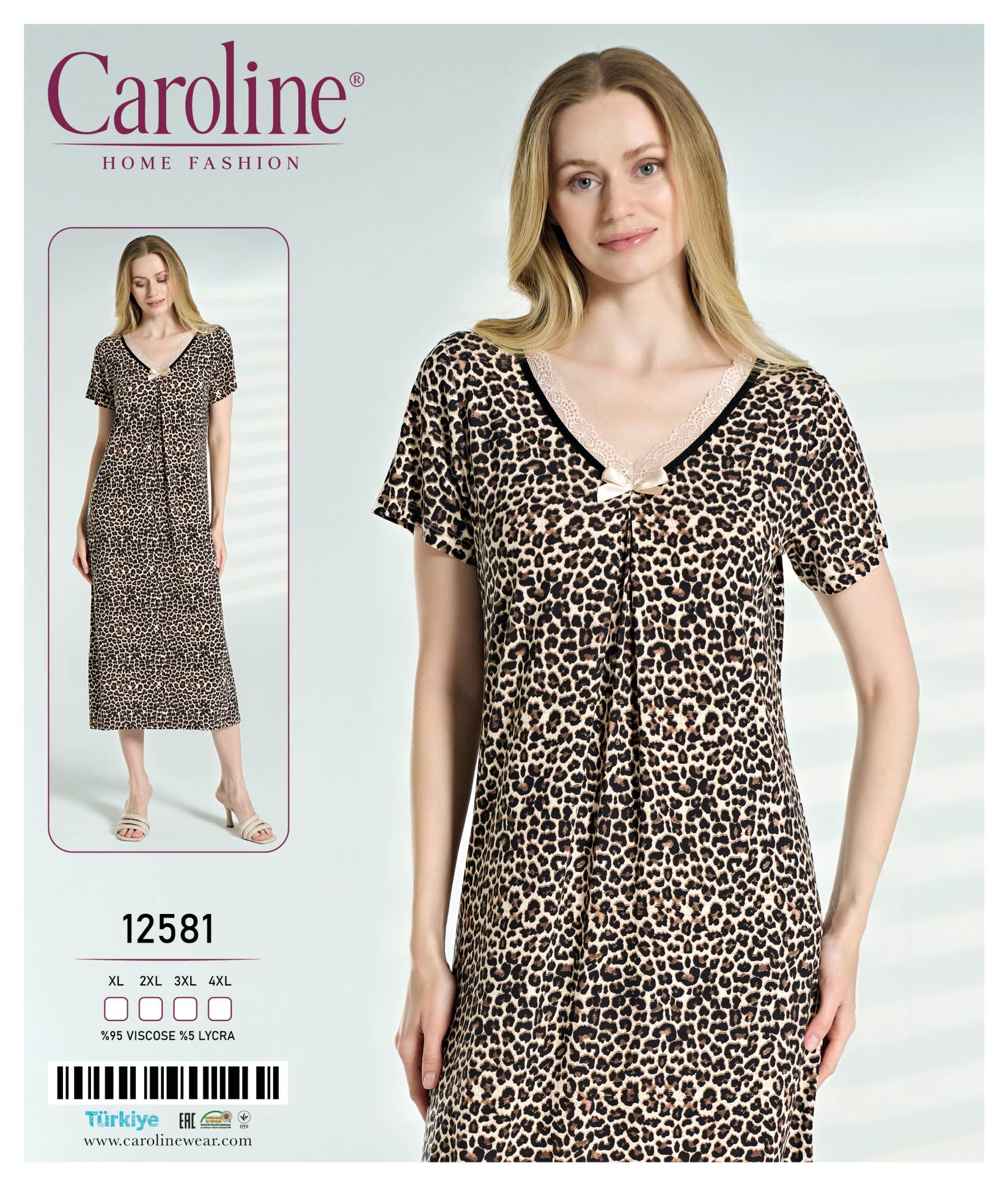 Caroline 12581 ночная рубашка 3XL