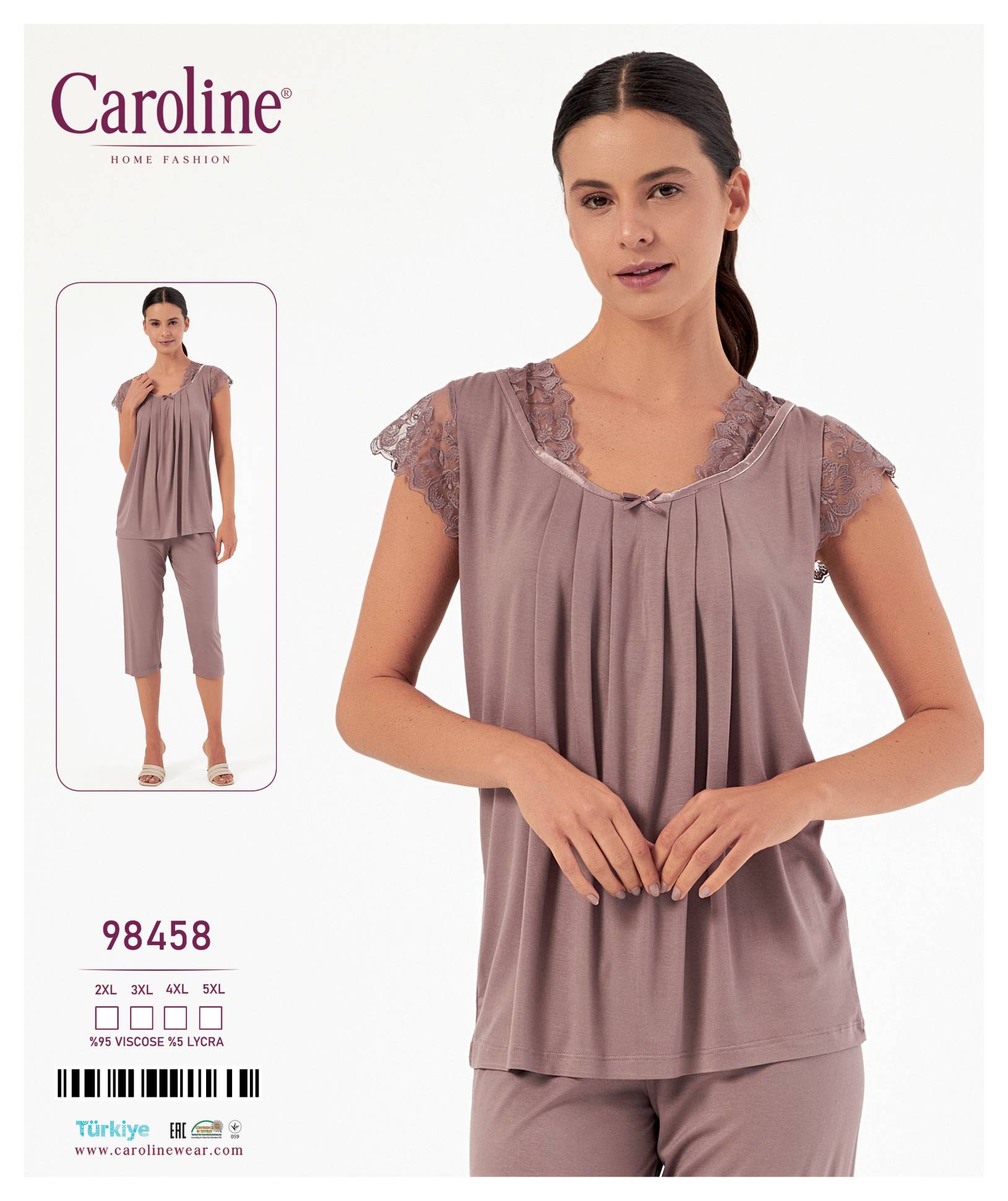 Caroline 98458 пижама 2XL, 3XL, 4XL, 5XL