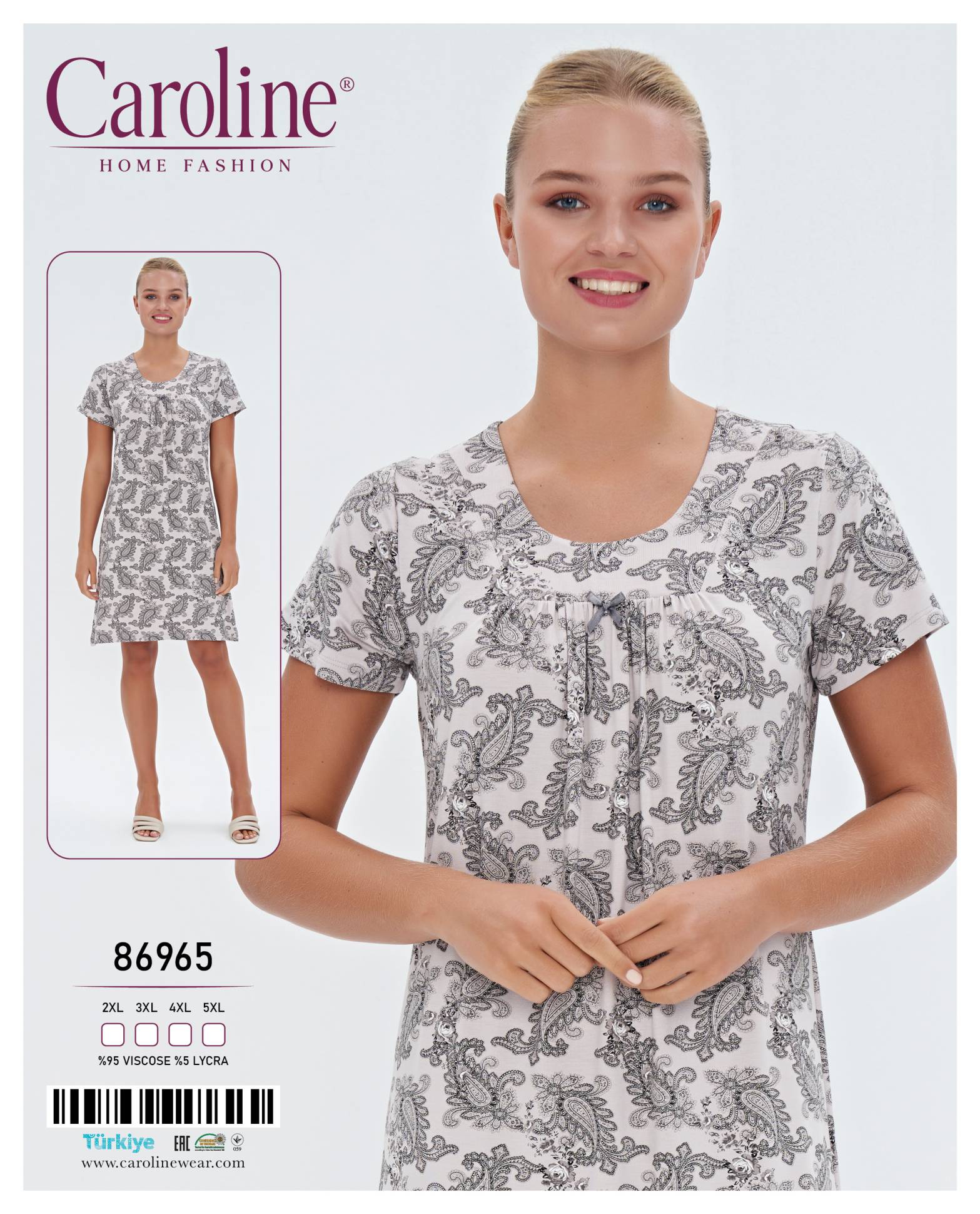 Caroline 86965 ночная рубашка 2XL, 4XL, 5XL