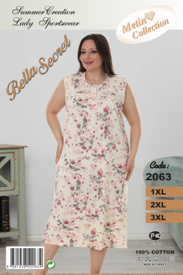 Metin 2063 ночная рубашка 1XL, 2XL, 3XL